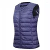 Women's Vests 6xl 7xl Large Size Waistcoat Warm Vest Ultra Light Down Women Sleeveless Winter Liner Puffer