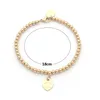 Beaded Bracelets Women Peach Heart Original Ladies Round Bead Bracelet Suitable For Christmas New Years Day Party And Birthday Drop De Dhp6X
