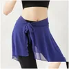 Skirts Skirt Waist Bandage Anti-Glare Hip-Ering Quick Dry Running Athletic Active Dancing Gym Workout Shawl Clothes Drop Delivery Ap Dh2Gl