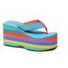 Partihandel 2024 Kvinnor Flip Flops Sandaler Ny tjock bottenplattform Slipare Lutning Beach Female Rainbow Colorful Slipper G5SL# 6C7B