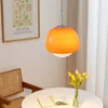 Glasshänge Light Nordic Orange Beige Room Decoration Hanging Lamps For Bedroom Restaurant vardagsrum Studie Lysningsarmatur