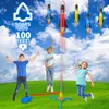 Lanceur de fusée de jouets pour les enfants Stomp to Flying Foam Rocket Jump Air Pad Fun Outdoor Activitie Sport Game For Children 240514