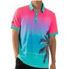 Rainbow Striped Shirts Men Beach Hawaiian Casual Mens Shirt Surdimensia Camisas Holiday Daily Harajuku Streetwear à manches courtes 210524