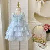 Girls' 2024 Summer New Girl Baby Butterfly Fashionable Children's Princess Dress