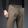 Pantalon masculin d'automne pantalon de costume peigné d'hiver masculin