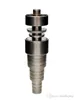 Top quality 6 in 1 Adjustable domeless GR2 dab nail Titanium nails Male Female for s glass bong in stock7464739