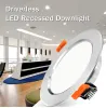 10pcs LED LED Downlight Retraged Plafond Spot Lamp 5W 7W 9W 12W 15W AC 220V pour la cuisine de chambre à coucher