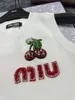 MIU Summer Sleeveless O neck Knitwear Stylish Fashion Sexy Pullovers Women's Vests Diamonds Argyle Slim Knit Sweater Vest Crop Tops 2023