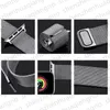 Designer di cinghie estivo ad anello milanese Banda Apple Watch per Apple Watch Ultra Series 9 8 7 6 5 SE BANDS 49mm 41mm 41mm 45mm 44 mm in acciaio inossidabile in acciaio magnetico Sport Sports