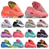 Presentväska män kvinnor fotboll stövlar Phantoms Luna Elite Fg Firm Ground Cleats Youth Kids Boy Girl Neymar Acc GX 2 Soccer Shoes Top Outdoor Trainers Botas de Futbol