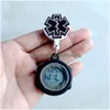 Party Favor Creative Design Nurse Doctor Students Hospital Medical S Office Badge Reel Retractable Digital Fob Pocket Watches Clock Gi Otgc5