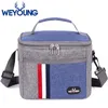 8L Isolierte Lunchbag Kühler Thermal tragbare Kiste ICE -Packt -Tasche Food Picknicktaschen für die Arbeit Aufbewahrung 240508