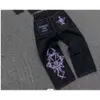Explosiver Alla broderier Skull Head Cotton Men's Straight Tube Chaopai Casual Workwear Pants