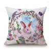 Pillow Happy Easter Day Cute Home Decoration Sofa Throw Case Lovely Cozy Children Room Chair Cover