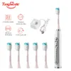 Tongwode Ultrassonic Electric Toothbrush Carregamento sem fio Ipx7 Cabeças de reposição à prova d'água Timer de dentes clareador Smart 6 pincel 240515