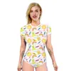 New unicorn for women's slim fitting short sleeved jumpsuit briefs, popular and fashionable pants F51521