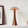 Lampy stołowe Nordic LED Lampa stołowa 3-etapowa ściemniacza sypialnia nocna USB bezprzewodowa ładowarka inteligentna przełącznik dotykowy dekoracyjny kryształ