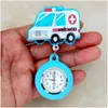 Party Favor Cartoon Glitter Shiny Nurse Doctor Medical S Hospital Heart Care Dractable Fob Clip Lovely Pocket Gifts Watches Clock Dr OTFB3