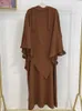 Ethnic Clothing Women Hooded Muslim Hijab Dress Eid Prayer Garment Abaya Long Khimar Full Cover Ramadan Gown Abayas Dress Islamic Clothes jilbab T240515