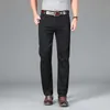 Pantalon masculin printemps été hommes réguliers stretch saillain noir jeans minces classiques commerciaux de coton décontracté pantalon pantalon de marque masculine y240514