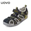 Sandaler uovo barns skor barns sandaler lämpliga för små flickor och pojkar sommarstrandskor eur #24-38 D240515