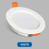 5st LED Downlight 110V 200-240V Spot 5W 7W 9W 12W 15W 18W 24W infälld i LED-tak nedljus Lätt varm vit lampa 220V 230V