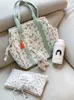Diaper Bags Fashion Maternity Bag for Baby Mom Nappy Diaper Bag Mommy Handbags Cherry Shoulder Bags Mummy Infant Babies Stuff Organizer Y240515