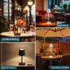 テーブルランプLEDデスクランプUSB充電式テーブルランプバーレストランの雰囲気ワイヤレスタッチランプホテルベッドルーム用の防水LEDライト