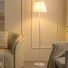 Aménagement de lampadaire de 5 pieds pour le salon, lampes debout modernes avec abat-jour en tissu, lampe haute minimaliste avec interrupteur, chambre à coucher, bureau E27 E26 US Plug (ampoule non incluse)