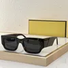 Trendiga män Kvinnors designer solglasögon med glansig svart acetat grov ram och rena grå linser 100% UVA/UVB -skyddsguldinformation och originalbox
