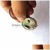 Keychains & Lanyards New Arrival Sublimation Metal Beer Er Bottle Opener Key Ring Heat Transfer Printing Jewelry Consumables Material Dhimk