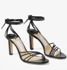 Summer Brands Designer Antia Nappa Leather Sandals Shoes Women Justerbar ankel Wrap Tie High Heels Party Wedding Bridal Dress Gladiator Sandalias Box