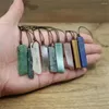 Hänge halsband helande kristall natursten skiva hängen halsband reiki chakra gmes kvarts lapis amethysts amazonite kvinnor smycken