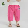 Pantalon Amila 2024 Été Nouveau bébé pour garçons et filles décontractés en coton massif en coton pour enfants pantalon 0-6yl240502