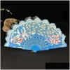 Konst och hantverk kinesisk stil fällbar fans klassisk festivalprestanda dans fan sommarfågel 42x23cm droppleverans hem trädgård dhada