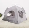 Yumuşak Nest Kennel Yatak Mağara Evi Uyku Tulumu Mat Pad Çadır Evcil Hayvanlar Kış Sıcak Rahat Yataklar SXL 2 Renk Kediler için Evcil Yatak Dogs4466070