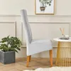 Couvre-chaise Couverture de tissu de velours xl grande taille Soft Warm High pour salle à manger de salle à manger Mariage El Banquet Spandex