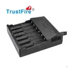 Chargers 100% Authentic Trustfire TR012 Chargeur de batterie à 6 slot pour 16450 14500 18350 Batteries rechargeables VS Nitecore i8 DHS DROP DHXUY