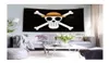 シャブープリントルフィワンピースジョリーロジャー海賊旗バナー3 x 5フィート4つの真鍮GROMMETS2036962