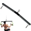 Tillbehör Lat Pulldown Long T-Bar Justerbar Back Training Bar för biceps Triceps Armstyrka remskivor Fitness System