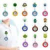 Other Watches Bass Lightyear Clip Pocket Alligator Medical Hang Clock Gift Brooch Quartz Movement Stethoscope Retractable Fob Watch Wo Otjyi