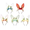 Hair Clips Floral Garlands Wreath Flower Headbands Women Ears For Stall Market