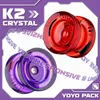 Magicyoyo Responsivo Yoyo For Kids K2 Crystal Dual Plástico Plástico Yoyo Iniciantes Substituição Não responde Rolução 240509