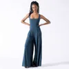 Spring/Summer High Waist Jumpsuit New Style Temperament Commuter Casual Women's Solid Color Loose Wide Leg Pants F51553