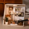 Architecture/DIY House Baby House Mini DIY Kit for Making Room Toys Home Bedroom Decoration with Furniture Wooden Crafts 3D Puzzle Girls Birthday