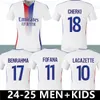 24 25 lyon Soccer Jerseys Maillot de foot CAQUERET OL 2024 2025 home football shirt AOUAR BARCOLA CASTELLO JR CHERKI BOATENG DEMBELE GUSTO man kids kit set equipment