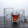 150 ml Cabezal de cráneo S Glass Fun Designer Creative Crystal Party Cup Transparent Vodka Beer Steins Halloween Novedad 240509