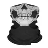 Party Masks Skl Magic Mask Halloween Cosplay Bicycle Ski Skls Half Face Ghost Scarf Bandana Neck Warmer Drop Delivery Home Garden Fe Dhpnf