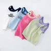 Vest Girls Tank Trinted Top Top Four Seasons Youth Underwear Casual Full Match Matching Childrens Clothing Top 6 8 10 12 ans Childrens TOPL240502