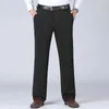 Pantalon pour hommes Big Size Mens Business Pantal Plus taille 52 Taille élastique Pantalon Suit Forme Forme Long Pantal